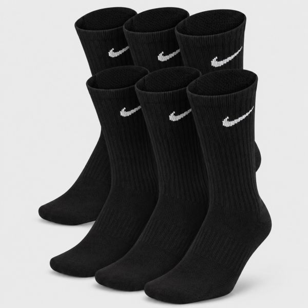 Nike Everyday Kids' Cushioned Crew Socks x 6 SX6910-010