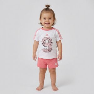 adidas Infant Lil 3-Stripes Summer Set
